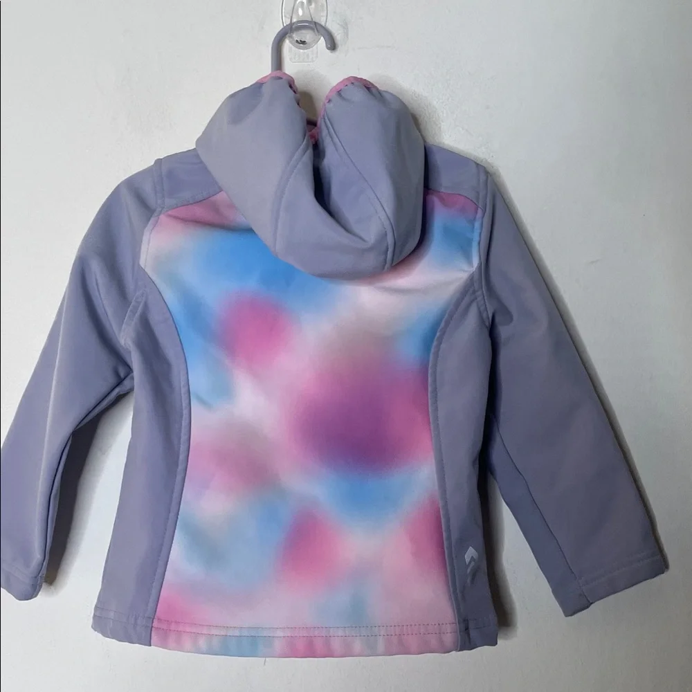 Free Country Kids Tie-Dye Raincoat - Pink, Blue, and Gray